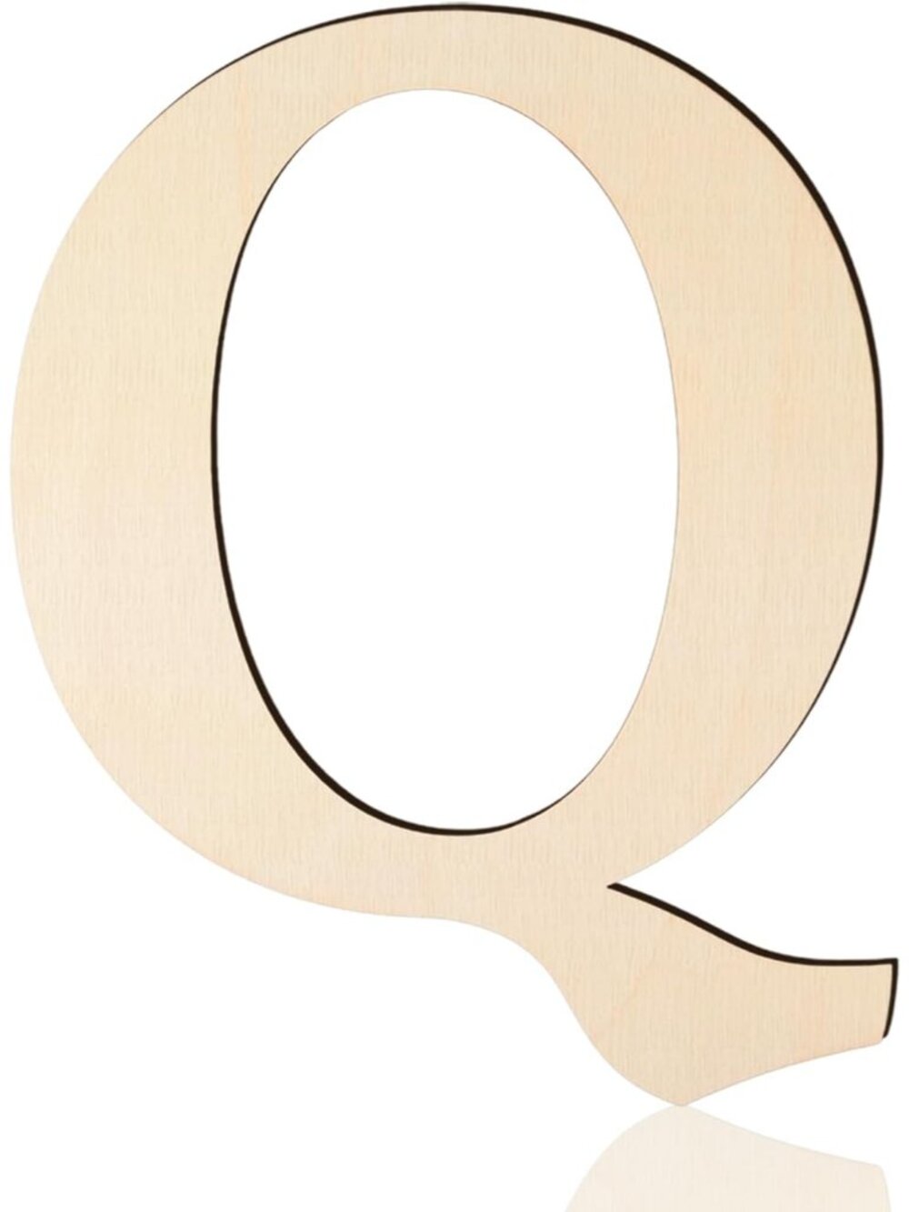 Large Wooden Letters 17 Inch, Unfinished Wood Letter Q for Home Wall Decor